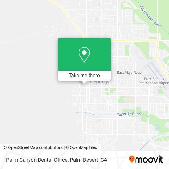 Mapa de Palm Canyon Dental Office