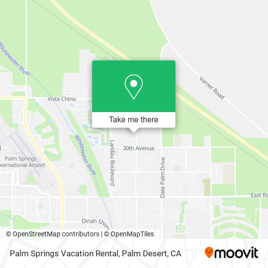 Palm Springs Vacation Rental map