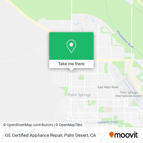 GE Certified Appliance Repair map