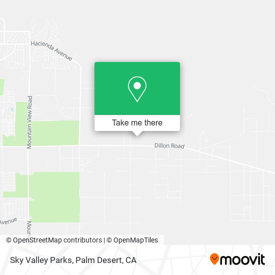 Sky Valley Parks map