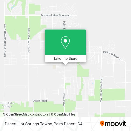 Mapa de Desert Hot Springs Towne