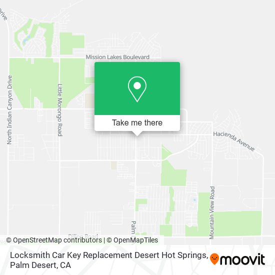 Locksmith Car Key Replacement Desert Hot Springs map