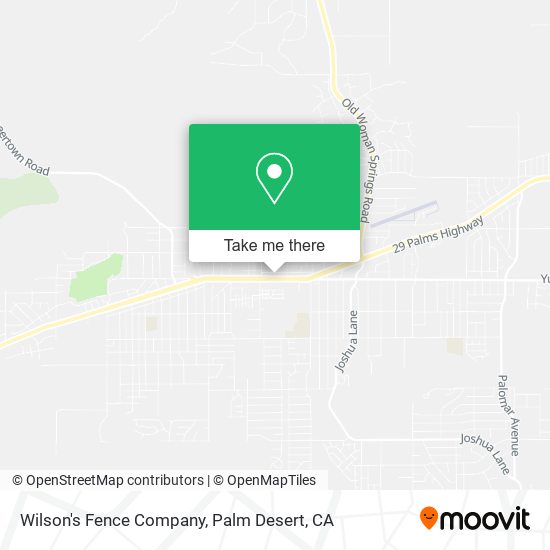 Wilson's Fence Company map