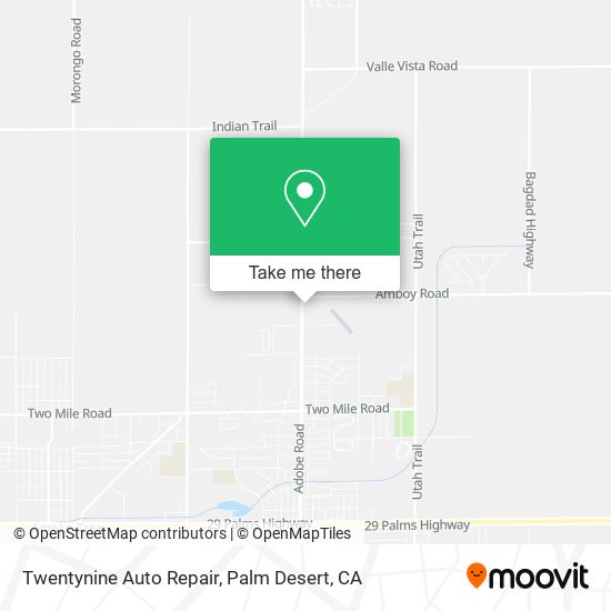 Mapa de Twentynine Auto Repair
