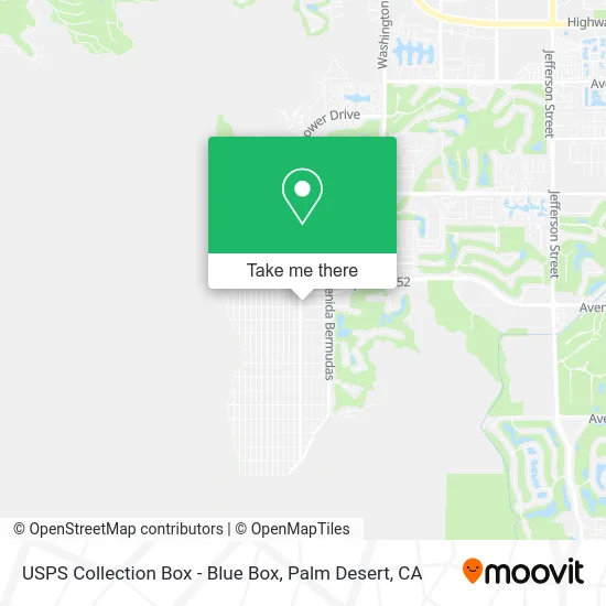 USPS Collection Box - Blue Box map