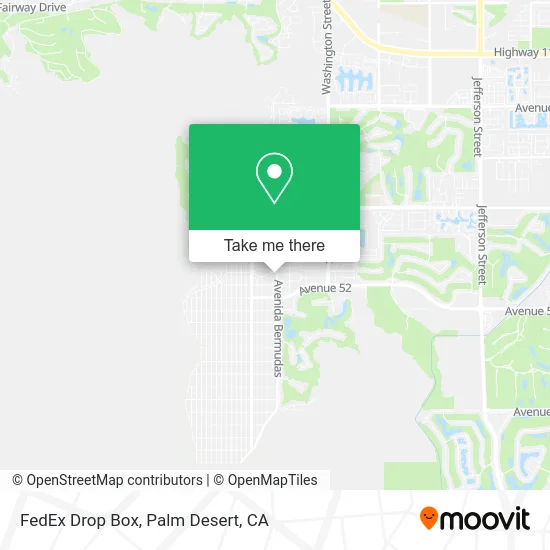 FedEx Drop Box map