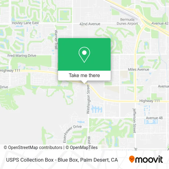 USPS Collection Box - Blue Box map