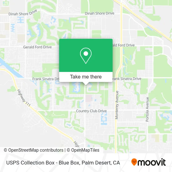 USPS Collection Box - Blue Box map