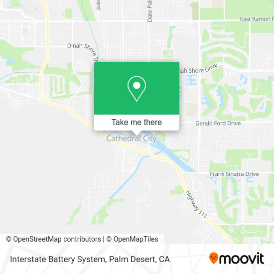 Interstate Battery System map