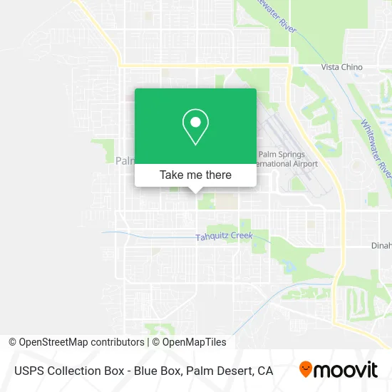 USPS Collection Box - Blue Box map