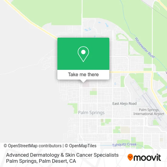 Advanced Dermatology & Skin Cancer Specialists Palm Springs map