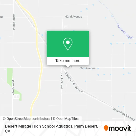 Desert Mirage High School Aquatics map