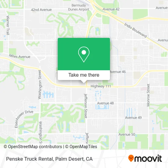 Penske Truck Rental map