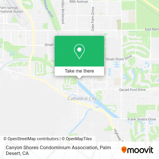Canyon Shores Condominium Association map