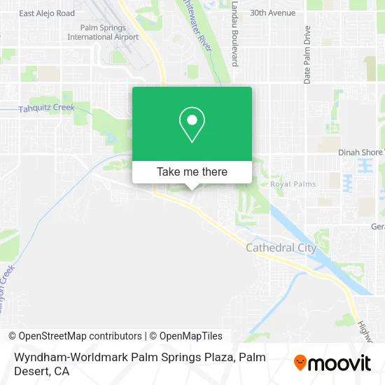 Wyndham-Worldmark Palm Springs Plaza map