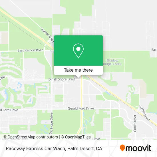 Raceway Express Car Wash map