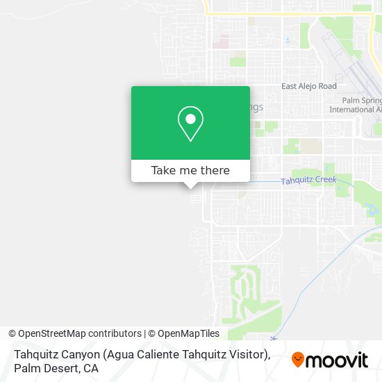 Tahquitz Canyon (Agua Caliente Tahquitz Visitor) map