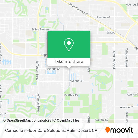 Camacho's Floor Care Solutions map