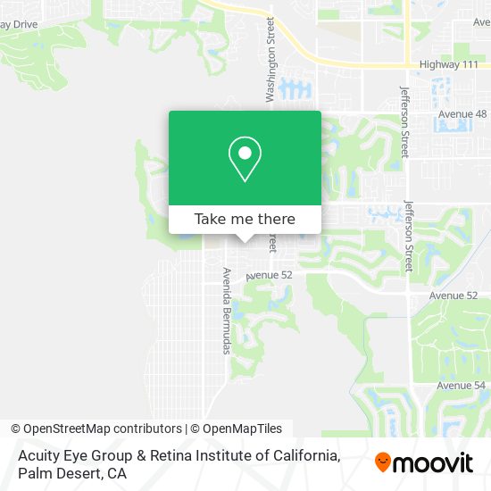 Mapa de Acuity Eye Group & Retina Institute of California