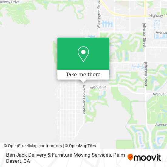 Mapa de Ben Jack Delivery & Furniture Moving Services