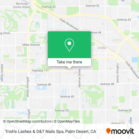 Trish's Lashes & D&T Nails Spa map