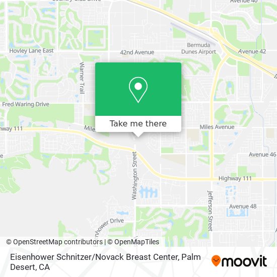 Mapa de Eisenhower Schnitzer / Novack Breast Center