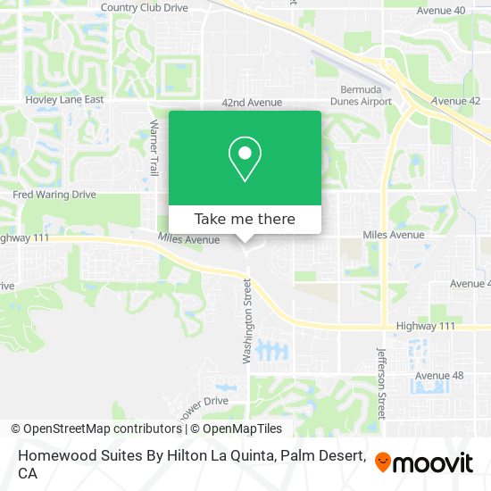 Mapa de Homewood Suites By Hilton La Quinta