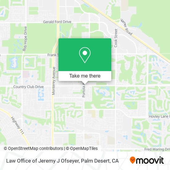 Law Office of Jeremy J Ofseyer map