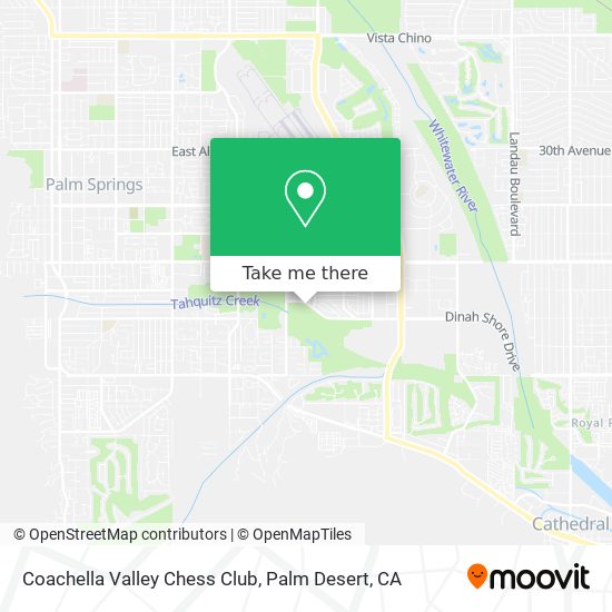 Coachella Valley Chess Club map