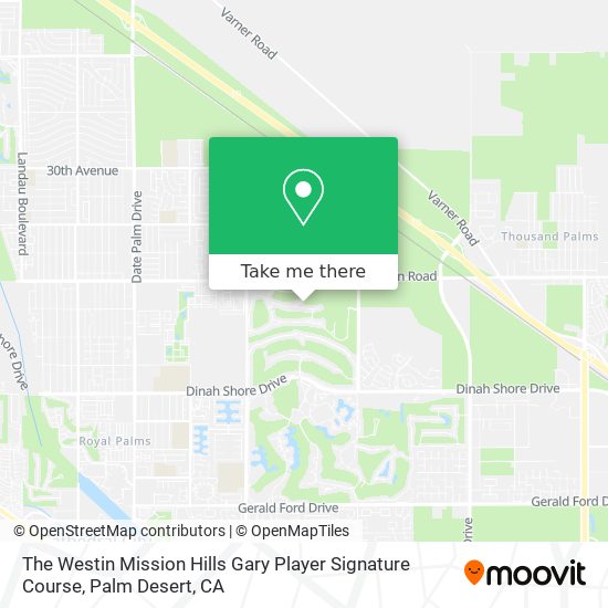 The Westin Mission Hills Gary Player Signature Course map