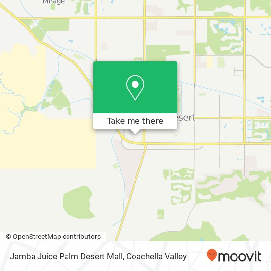 Jamba Juice Palm Desert Mall map