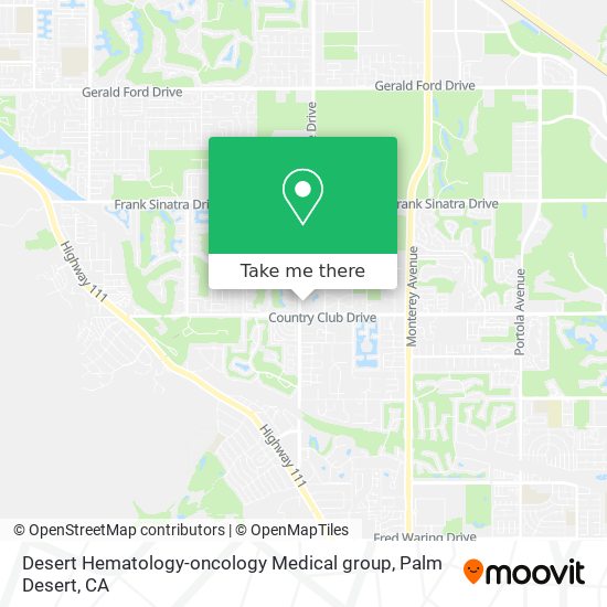 Desert Hematology-oncology Medical group map