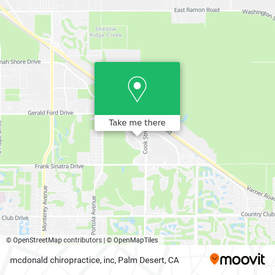 Mapa de mcdonald chiropractice, inc