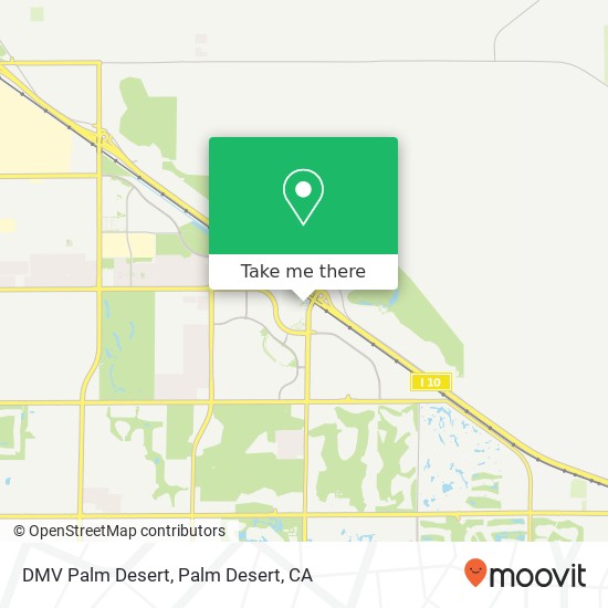 DMV Palm Desert map