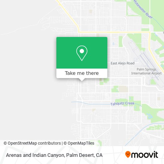 Mapa de Arenas and Indian Canyon