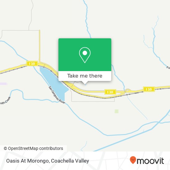 Oasis At Morongo map