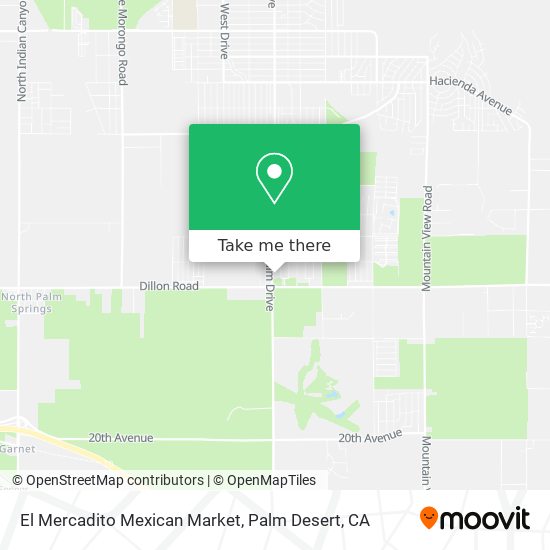 Mapa de El Mercadito Mexican Market
