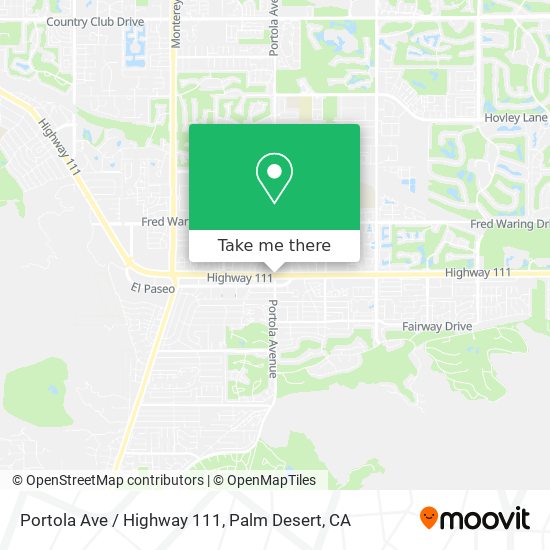 Mapa de Portola Ave / Highway 111