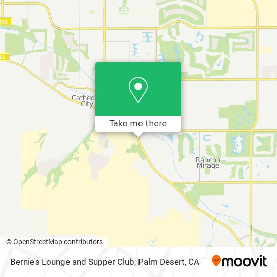 Bernie's Lounge and Supper Club map