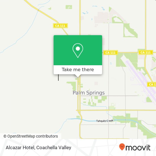 Alcazar Hotel, 622 N Palm Canyon Dr Palm Springs, CA 92262 map