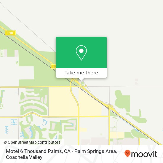Mapa de Motel 6 Thousand Palms, CA - Palm Springs Area