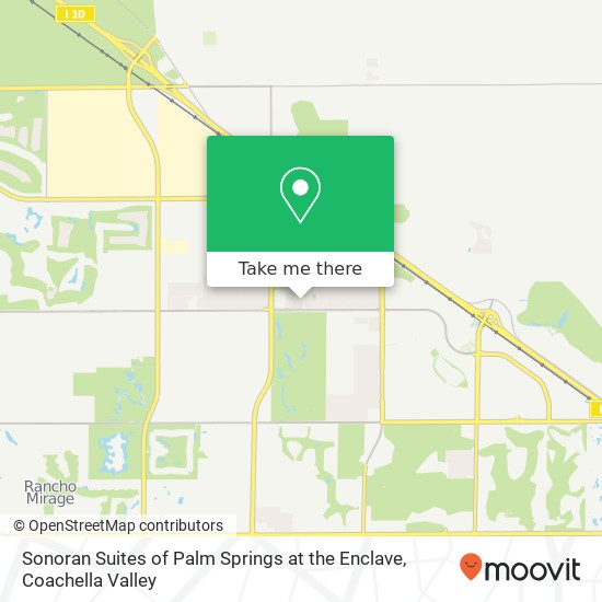 Sonoran Suites of Palm Springs at the Enclave map