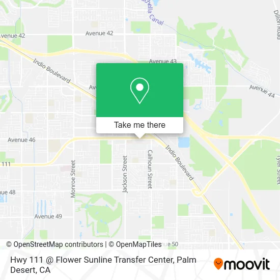 Hwy 111 @ Flower Sunline Transfer Center map