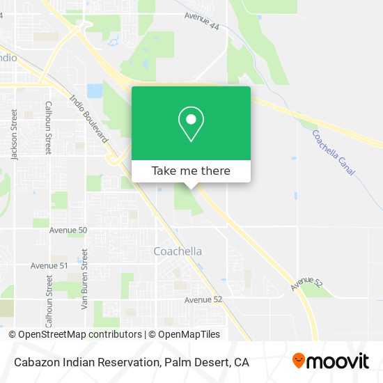 Mapa de Cabazon Indian Reservation