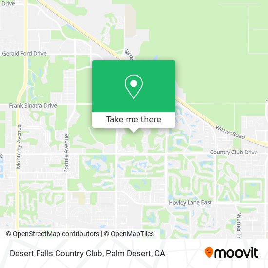 Desert Falls Country Club map