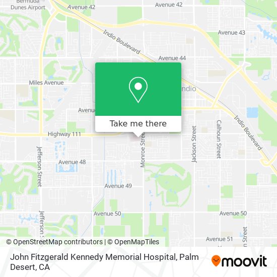 John Fitzgerald Kennedy Memorial Hospital map