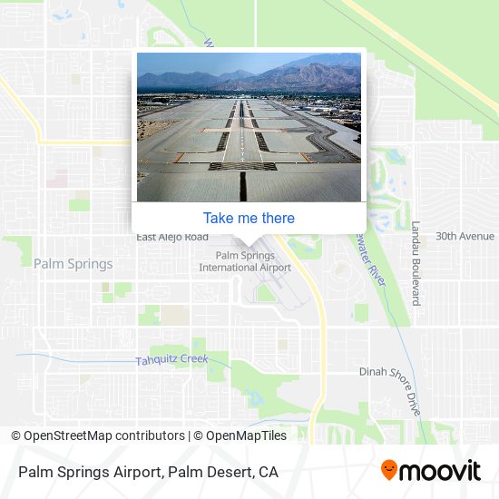 Palm Springs Airport map