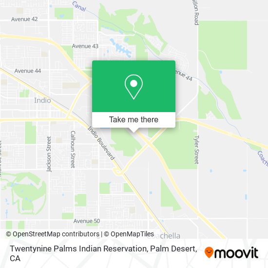Twentynine Palms Indian Reservation map