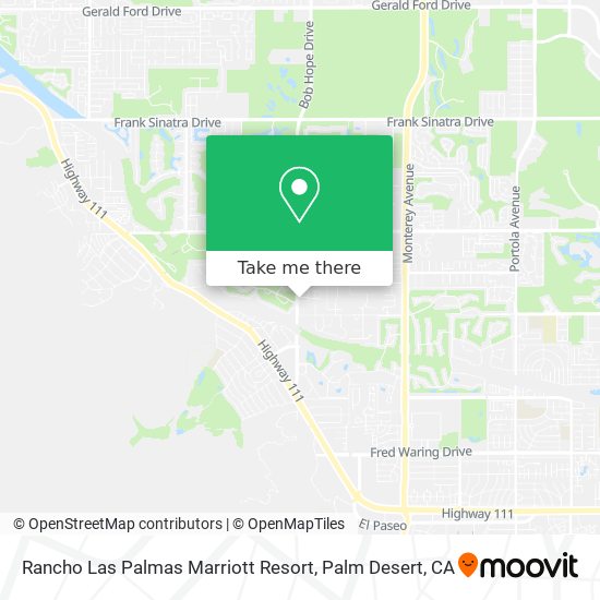 Mapa de Rancho Las Palmas Marriott Resort