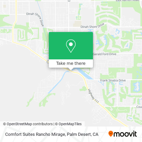 Comfort Suites Rancho Mirage map